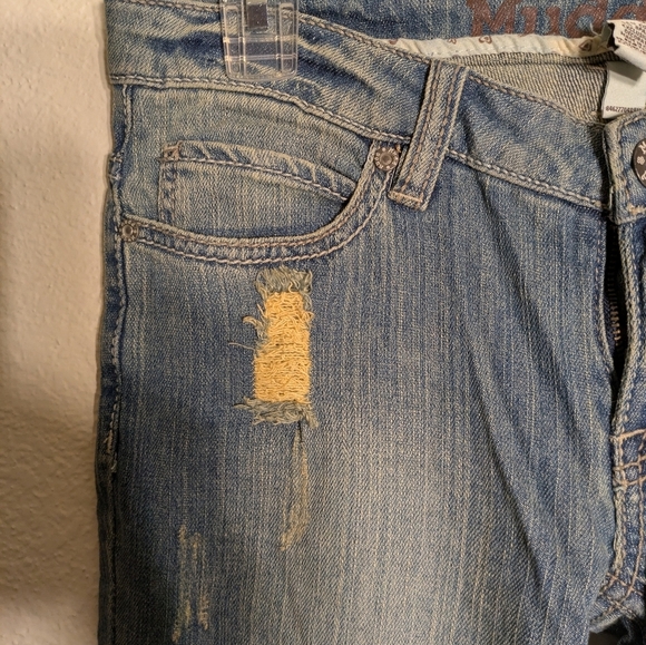mudd Bootcut Distressed Blue Jeans Size 5 Pre-owned - Picture 6 of 8